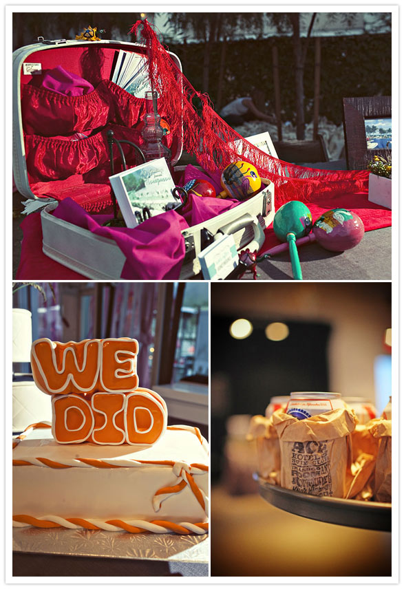 Katie's cute Mexicanthemed honeymoon set up and majorly whimsical cakes 