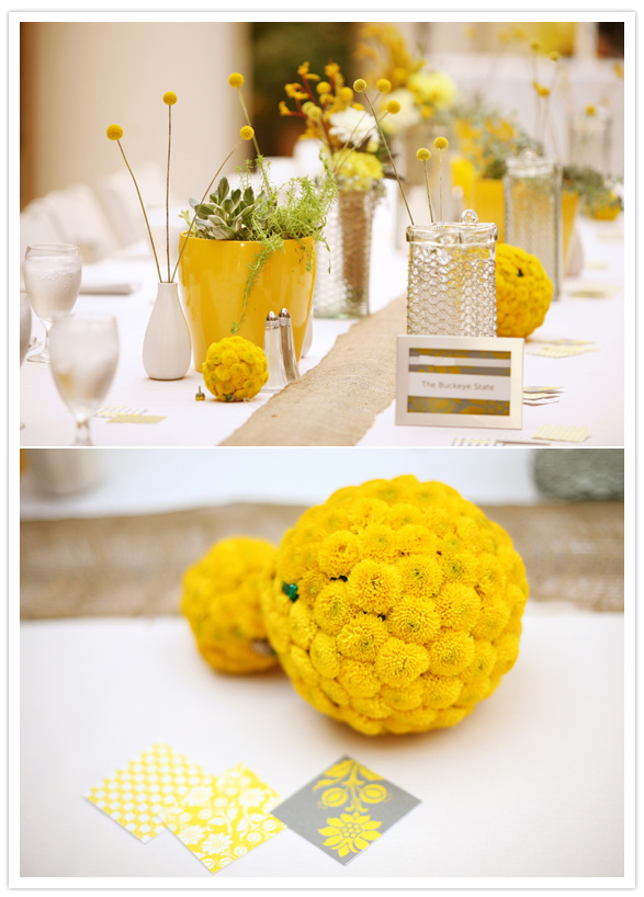 Adorable Yellow Wedding Check out this cute glimpse featured by 100 Layer