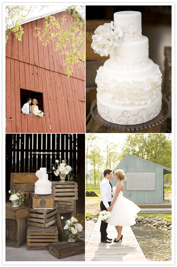 rustic elegance wedding inspiration For the cake structure I combined an 