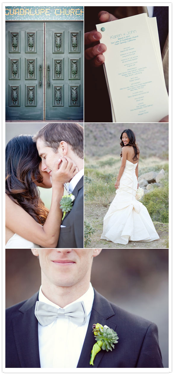Rustic palm springs wedding