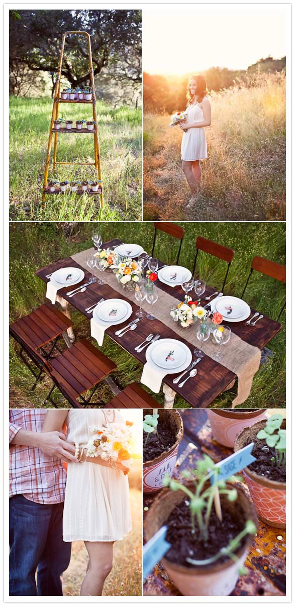 whimsical outdoor wedding inspiration We also carried the theme to our 