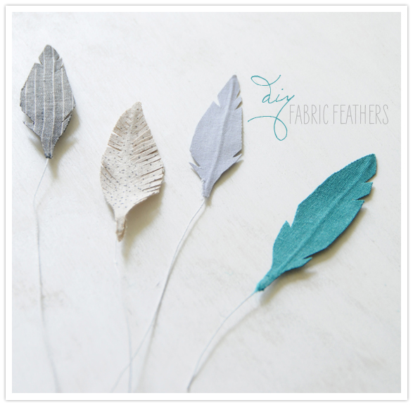Below she'll explain how to make fabric feather boutonnieres