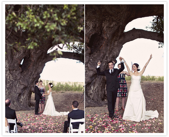 outdoor highland springs wedding