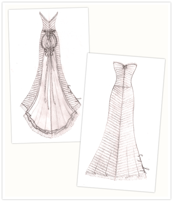 Jess's custom made dress by Atelier Des Modistes Wedding Fashion