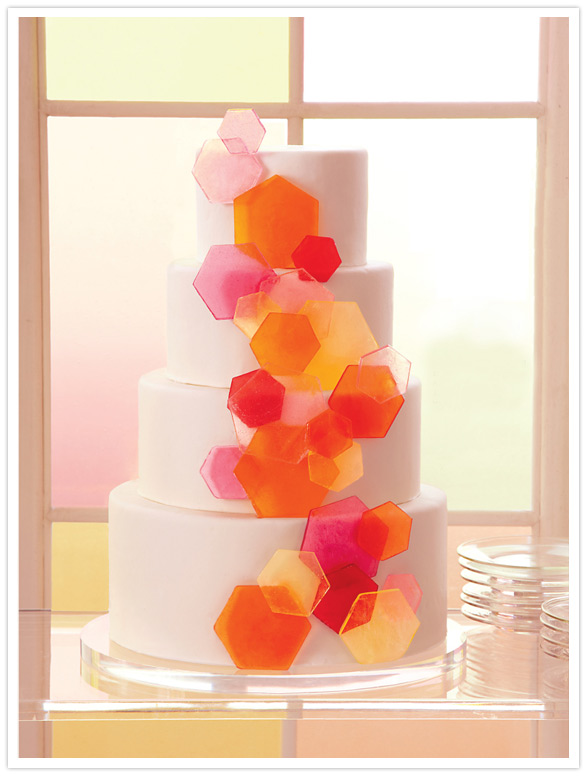 Sheer citrus pink from Martha Stewart Details Decor 100 Layer Cake