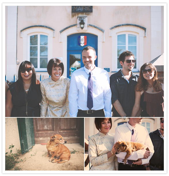 french country wedding That's their little pup Ketchup