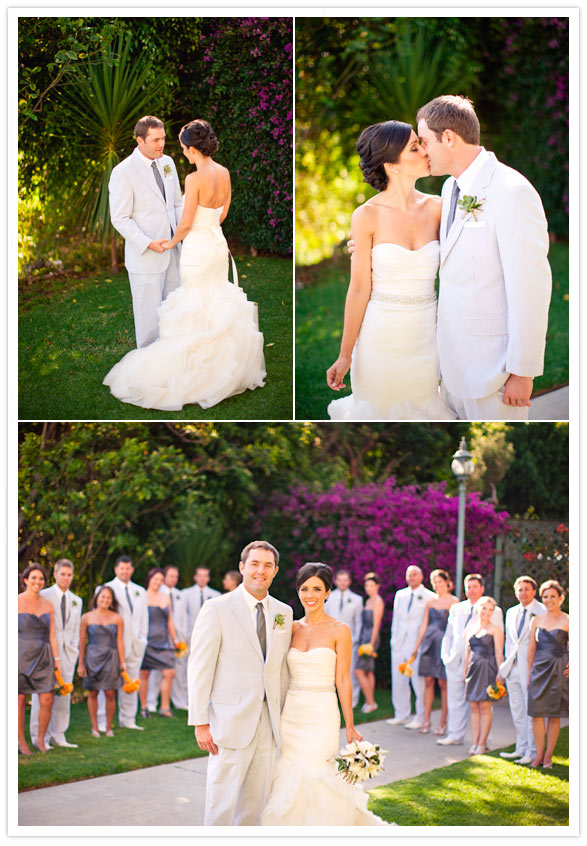 modern citrus california wedding