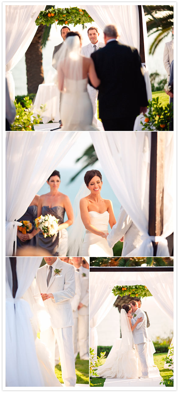 modern citrus california wedding