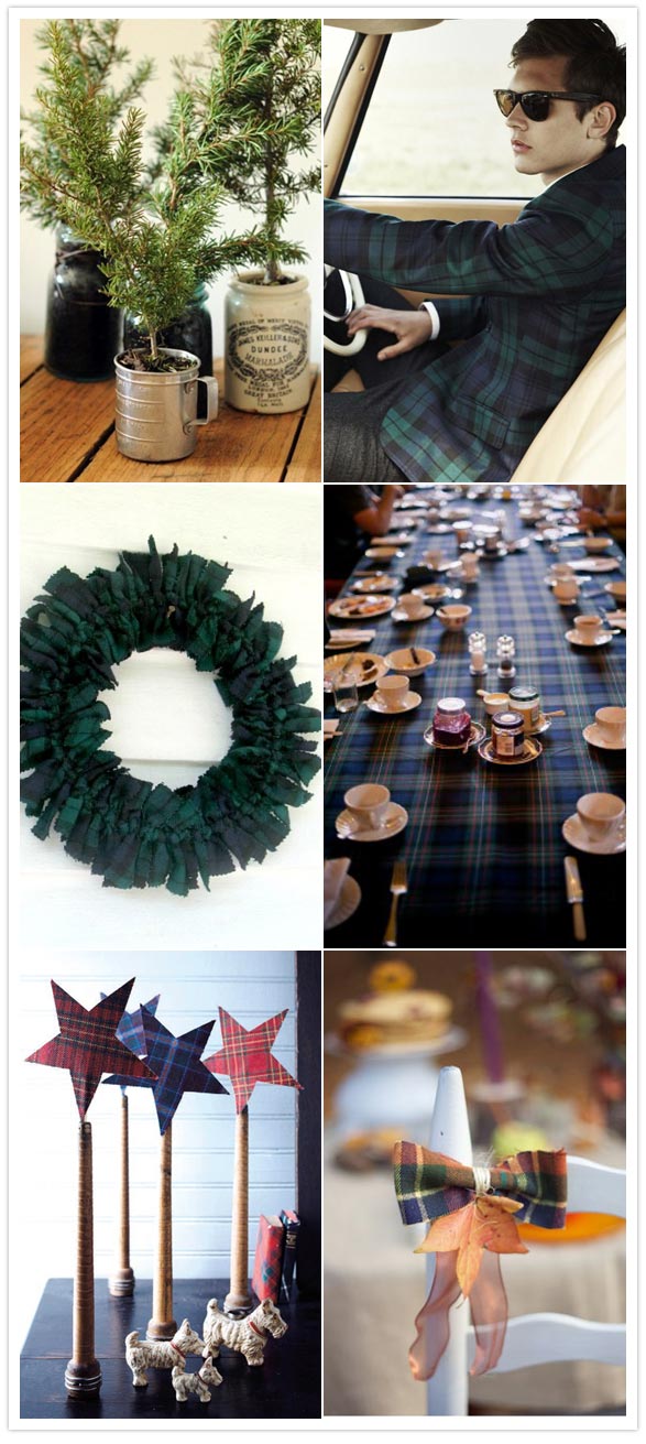 holiday decor ideas tartan