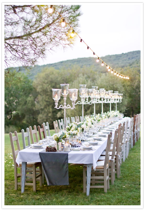 elegant bucolic tuscany wedding How's this for a romantic dinner