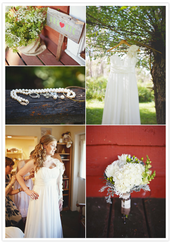 rustic handmade wedding After two failed attempts in dress stores where I 
