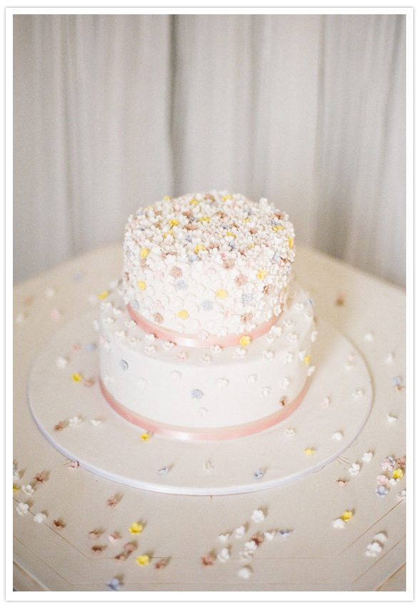 white cake with pastel confetti white cake with pastel confetti