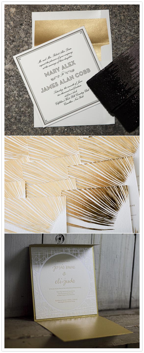 Bella-Figura wedding invites with foil