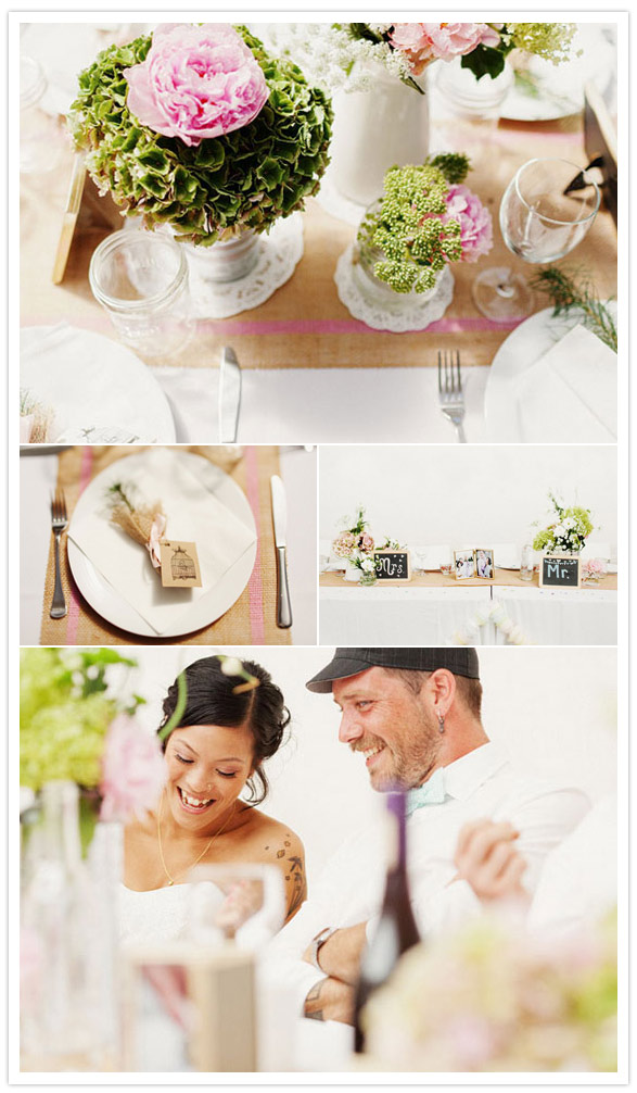 stripe-painted-burlap-table-runners stripe-painted-burlap-table-runners