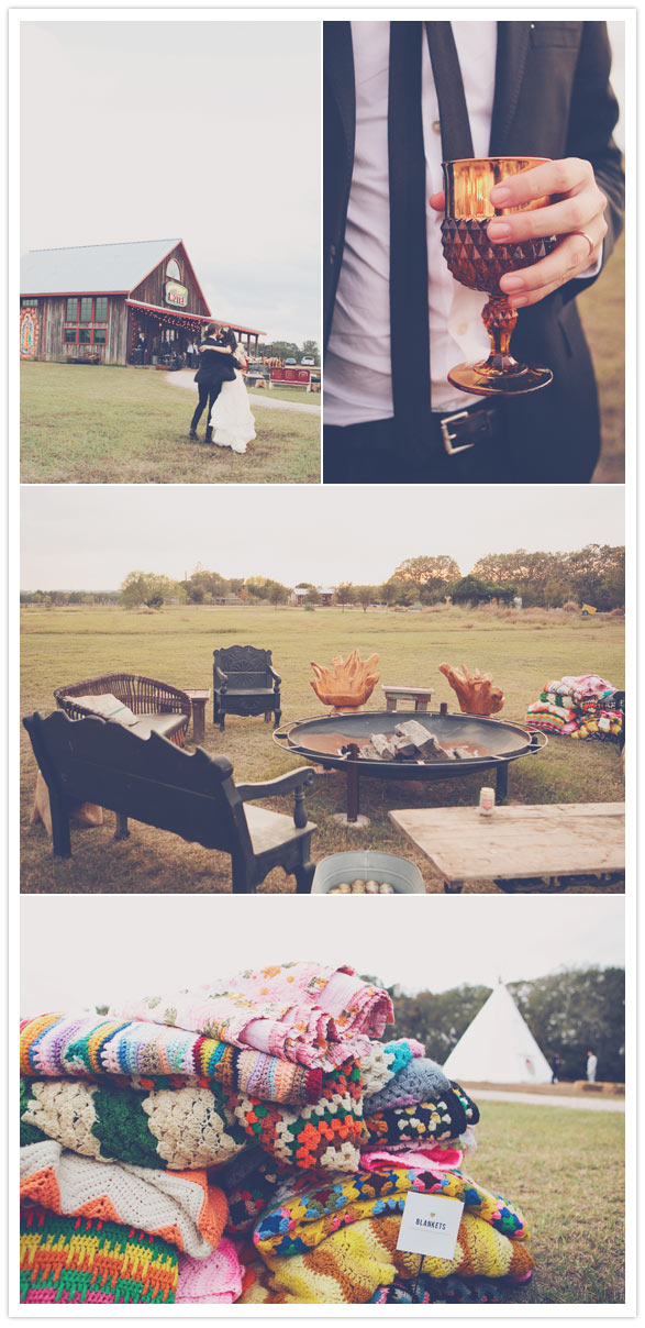 Bohemian wedding reception