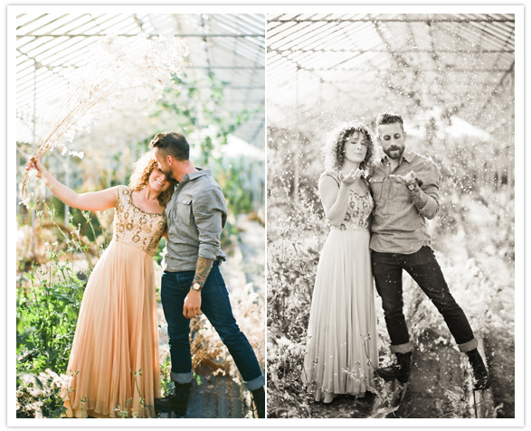 1920's greenhouse engagement shoot 1920's greenhouse engagement shoot