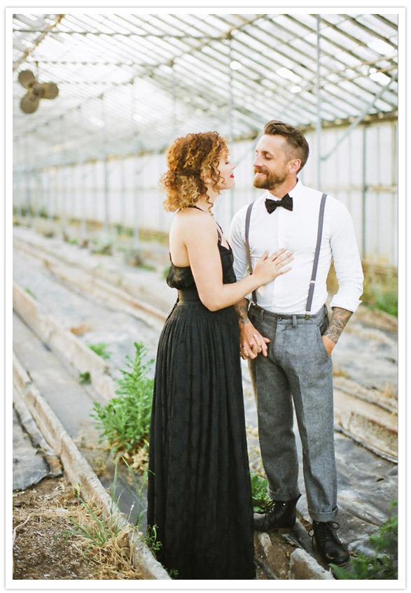 1920's greenhouse engagement shoot 1920's greenhouse engagement shoot