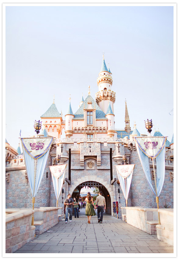 a disneyland engagement shoot