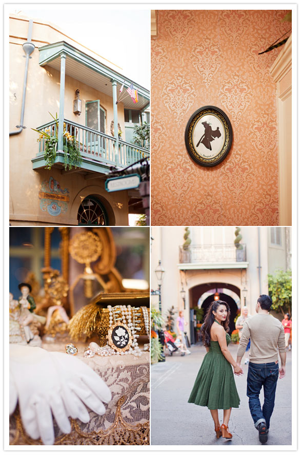a disneyland engagement shoot