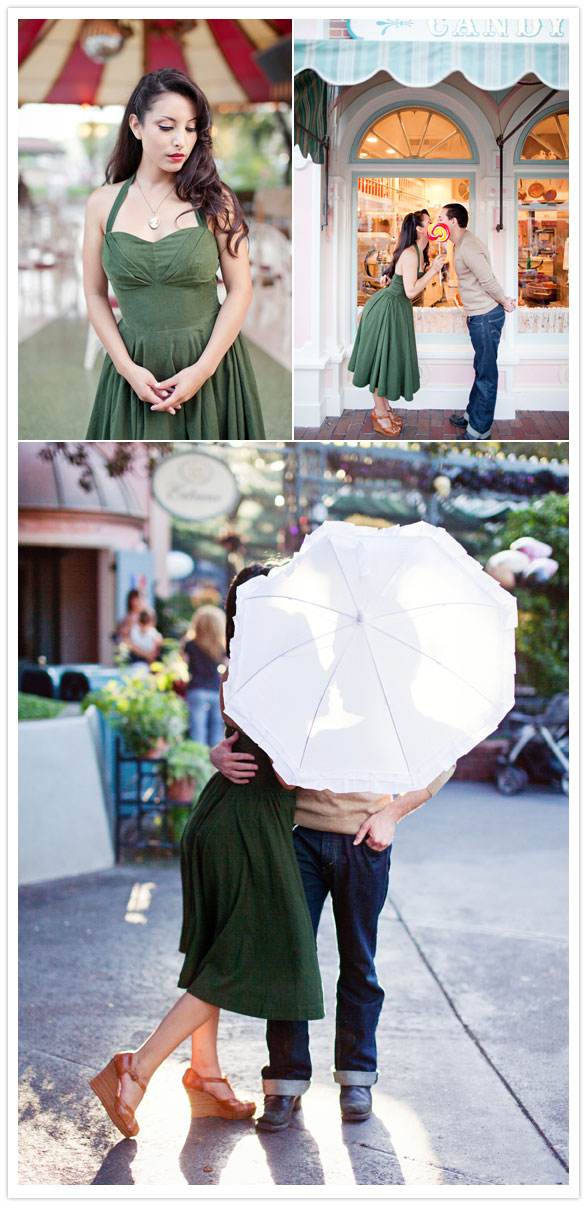 a disneyland engagement shoot