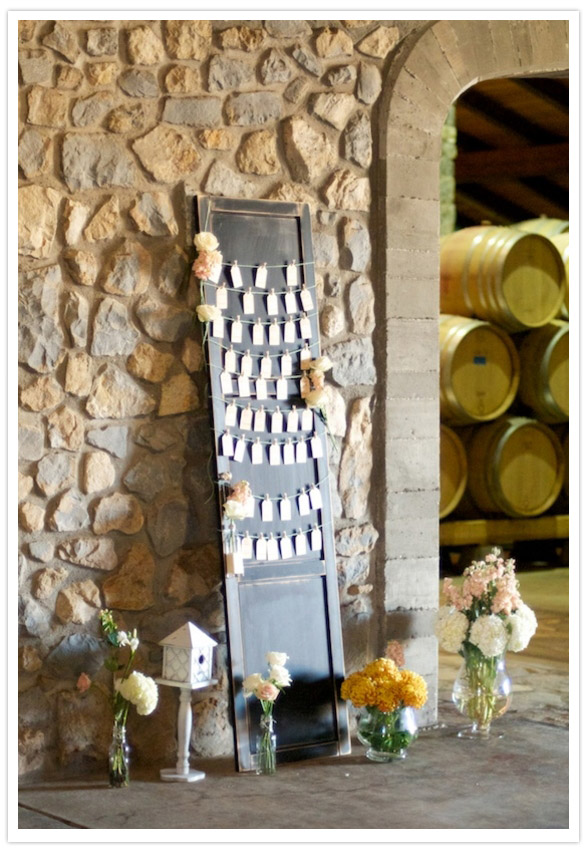 antique door escort card display antique door escort card display