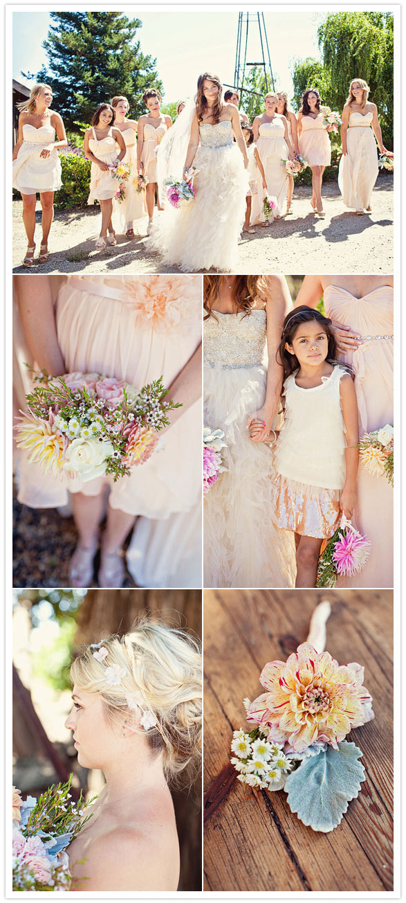 pink-bridesmaids-dresses pink bridesmaid dresses