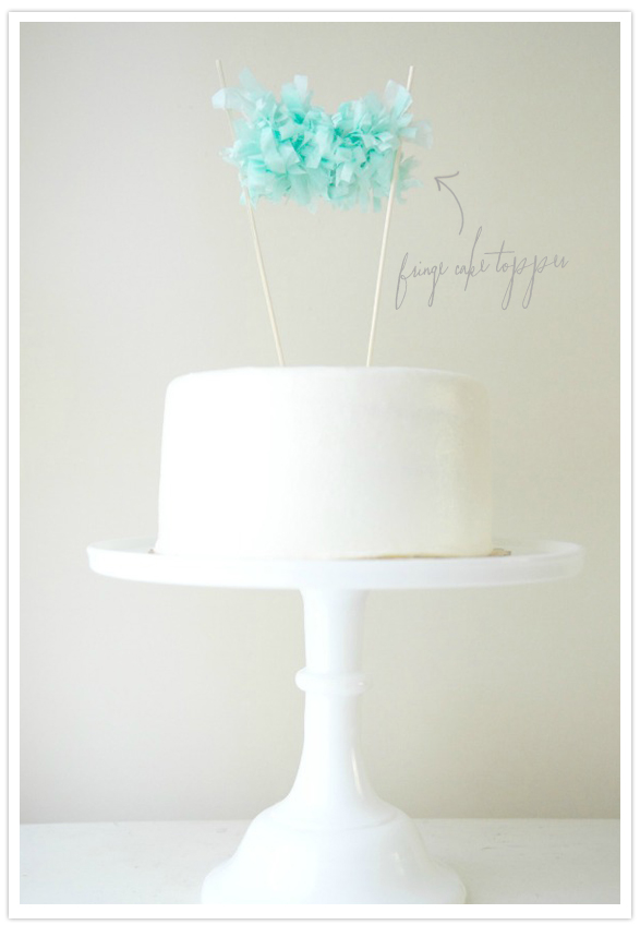 blue fringe cake topper blue fringe cake topper