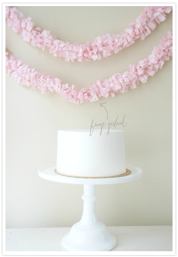 pink fringe garland pink fringe garland
