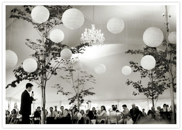 Elegant wedding lanterns by Allsop Garden