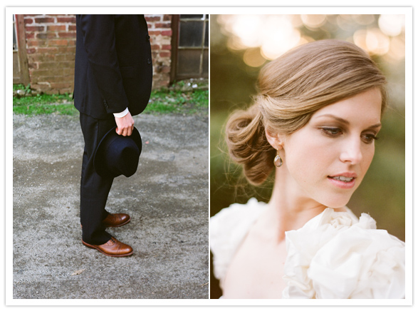 side chignon wedding hair