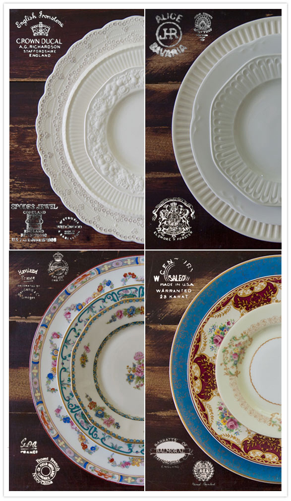 eclectic tableware
