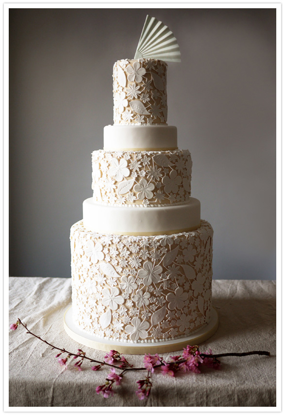 lace wedding cake If you 39re like us you 39re already trying to come up with