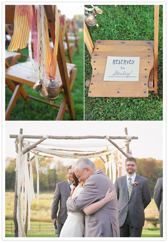 Bright Ribbon Details & Ceremony Decor