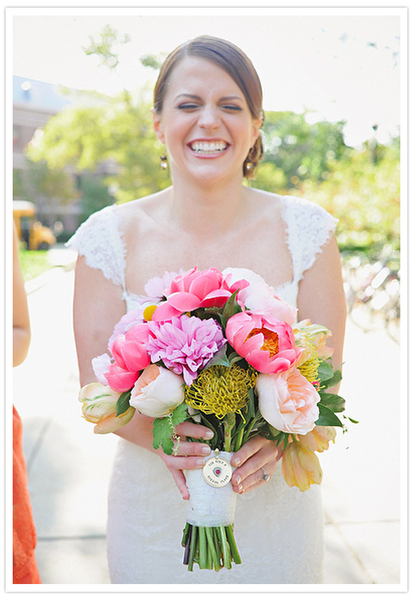 Bright Bouquet of Pinks, Peaches, and Purples