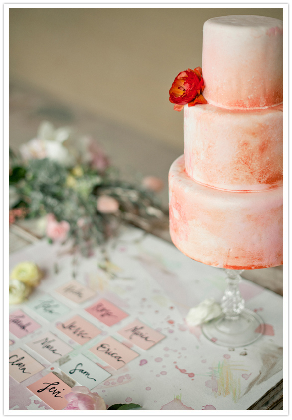 paste watercolor wedding decor ideas Idea 4 Tear out a page from your 
