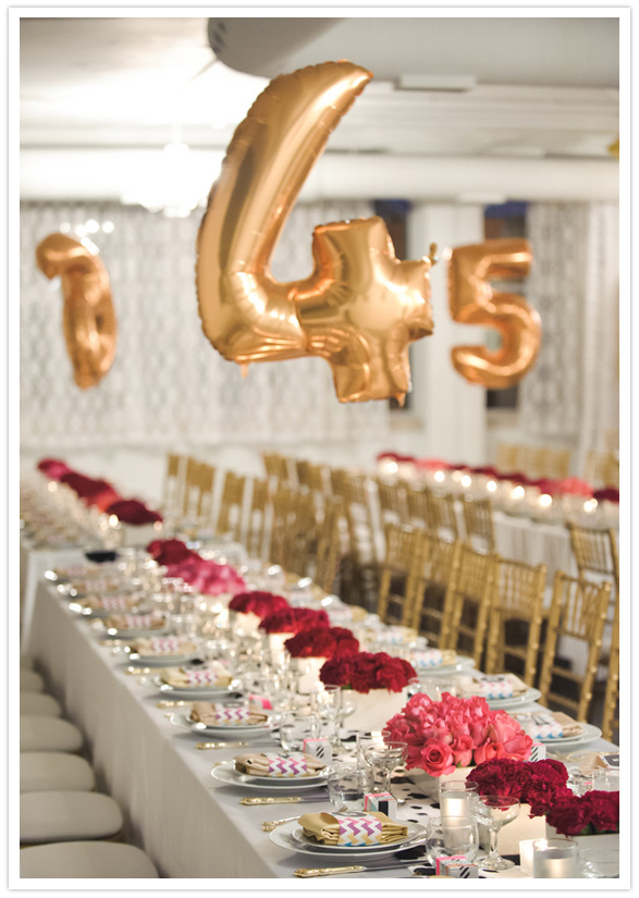 Using balloons as table numbers just screams FUN