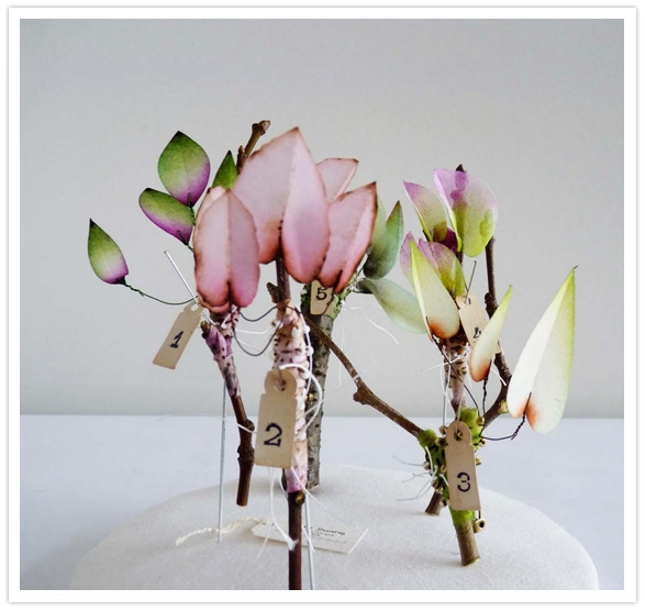paper flower table number