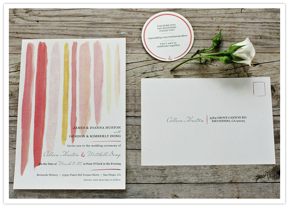 painterly wedding invites painterly wedding invites