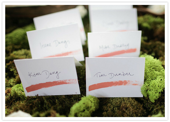 painterly escort cards painterly escort cards