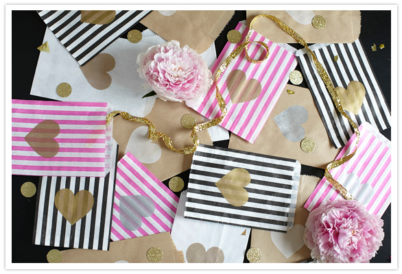 100 Layer Cake heart bags