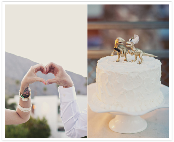 quirky wedding cake topper