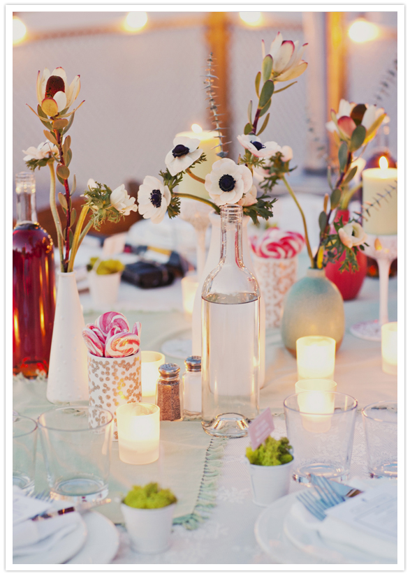 simple white bud vases