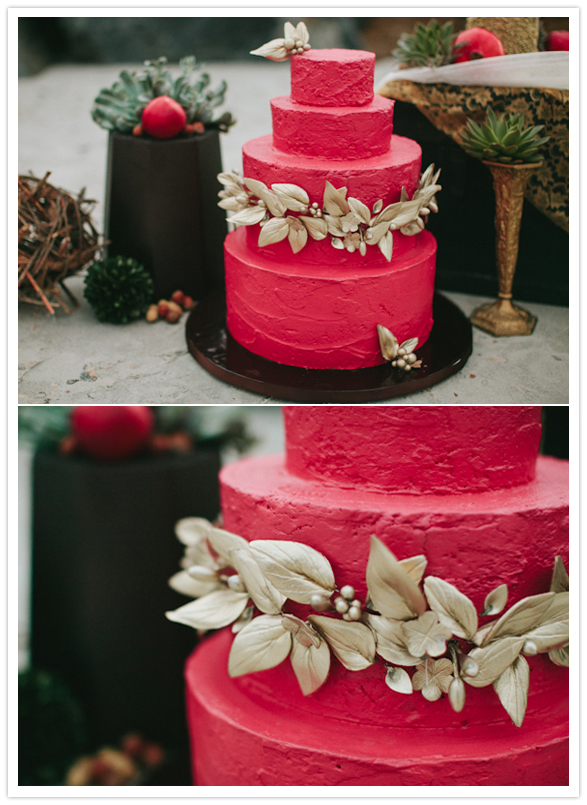 hot pink and gold floral adorned wedding cake hot pink and gold floral adorned wedding cake