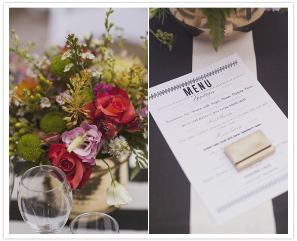 modern dinner menu