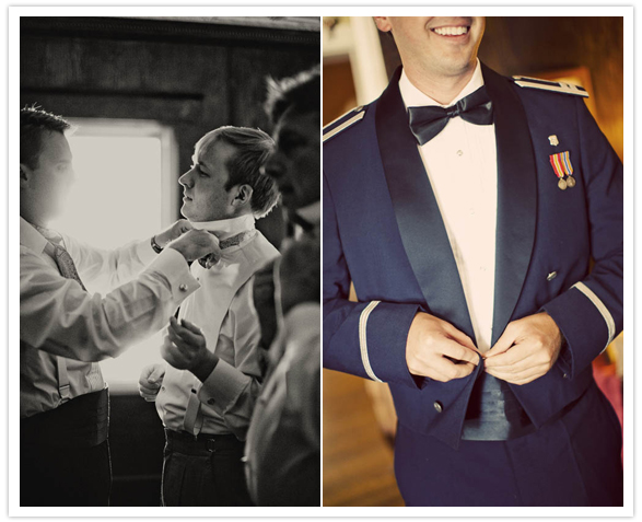 uniformed groom