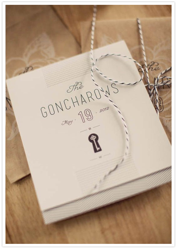 modern wedding program
