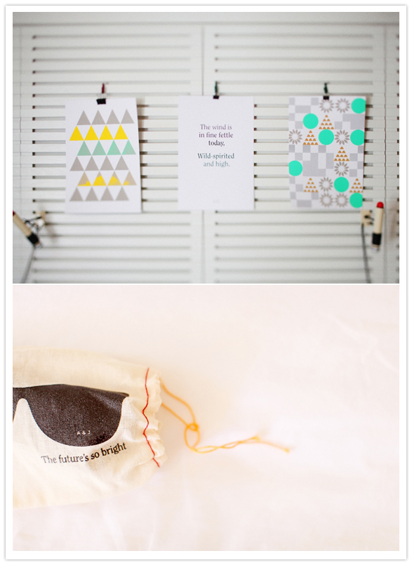 fun printed wedding details