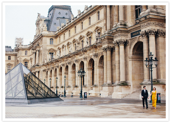 paris engagement session at the louvre