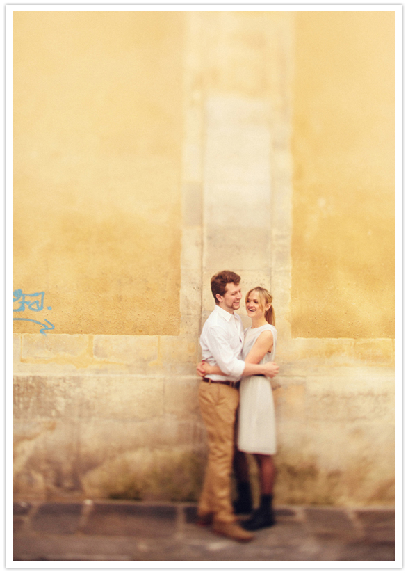streets of paris engagement session