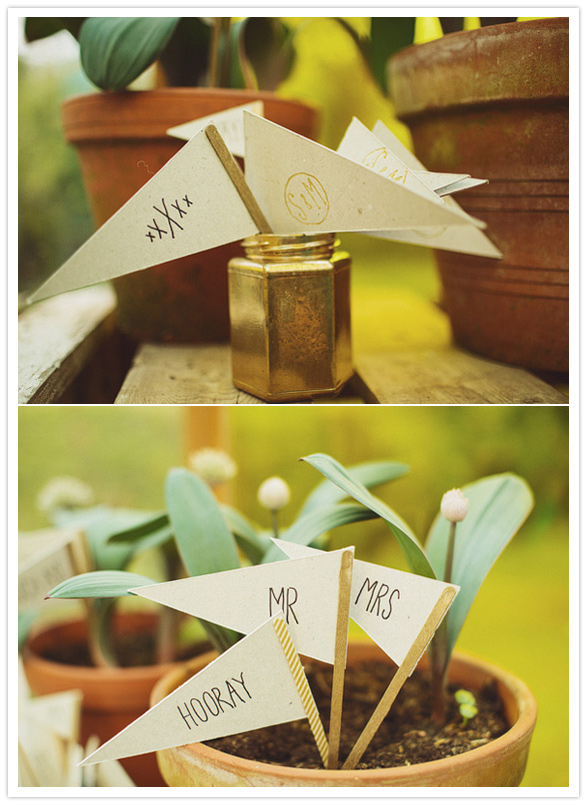 paper flag accents paper flag accents